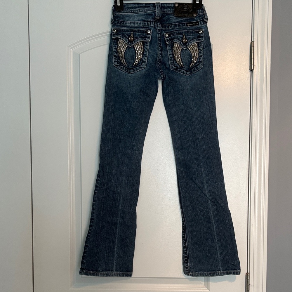 Miss Me Kids Dark Blue Jeans - Picture 2 of 4